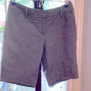 Talbots Size 2 Petite Shorts Blue Chambray